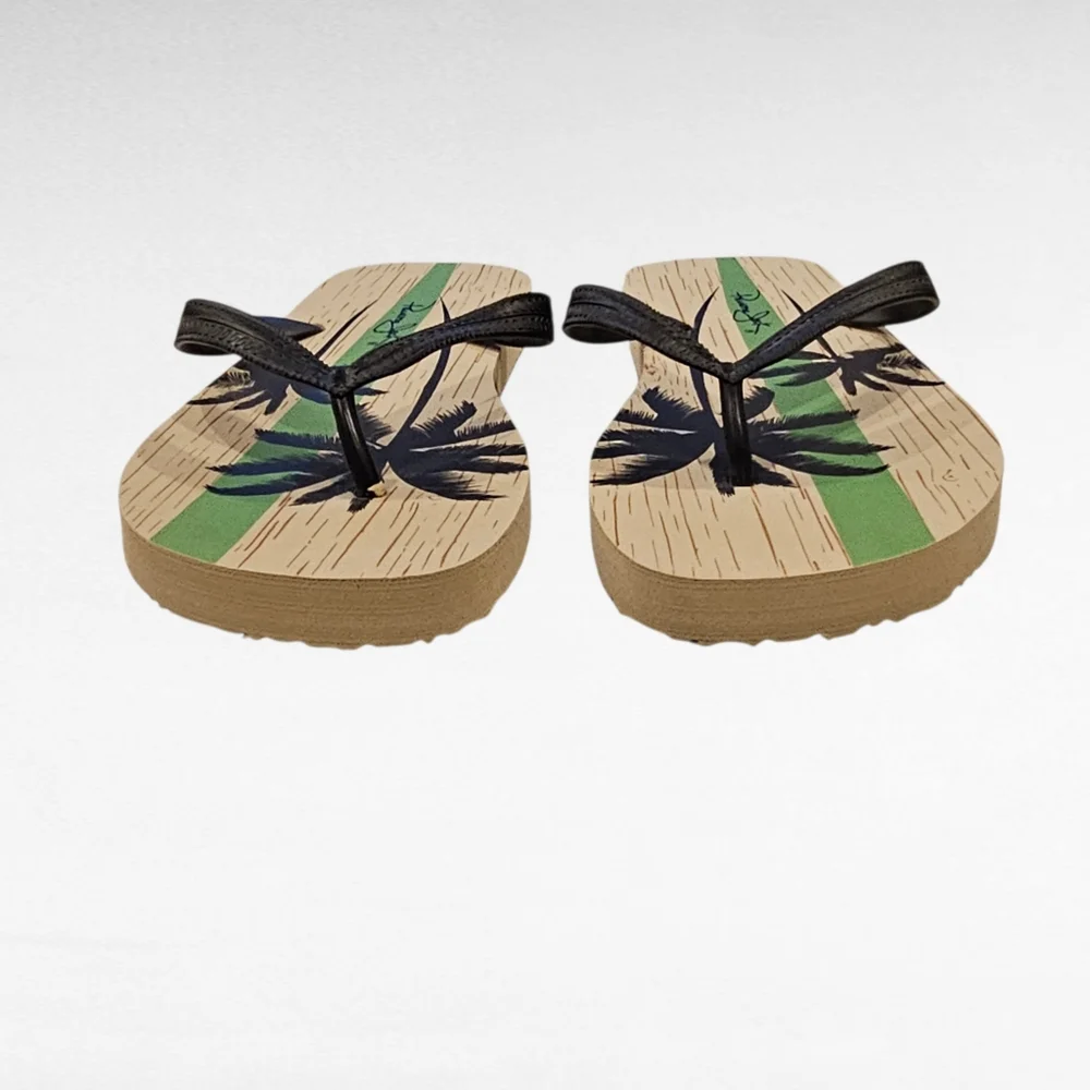 Panama Jack Palm Tree Flip Flops Size 7 /8